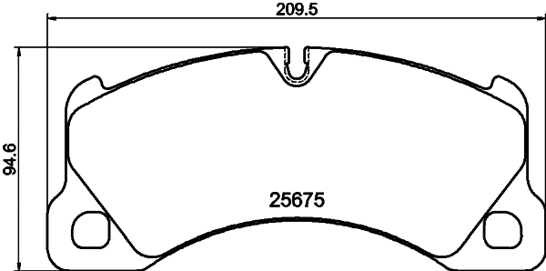 Brake Pad Set, disc brake (T2884)