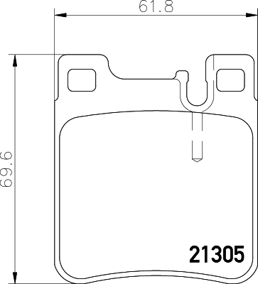 Brake Pad Set, disc brake (T1050)