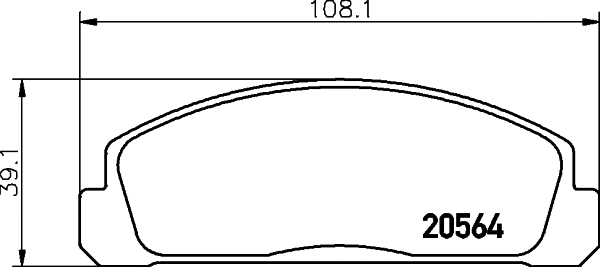 Brake Pad Set, disc brake (T0818)