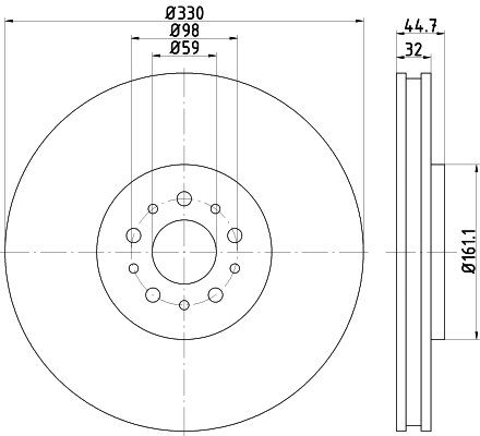 Brake Disc (55613)