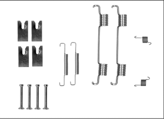 Accessory Kit, parking brake shoes (X0283)