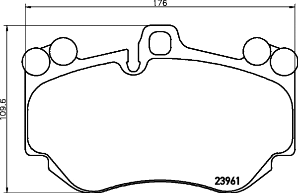 Brake Pad Set, disc brake (T1414)