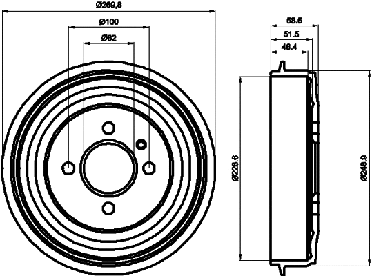 Brake Drum (60403)