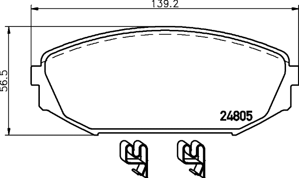Brake Pad Set, disc brake (T1873)