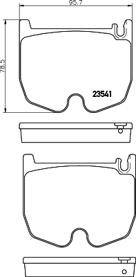 Brake Pad Set, disc brake (T5147)