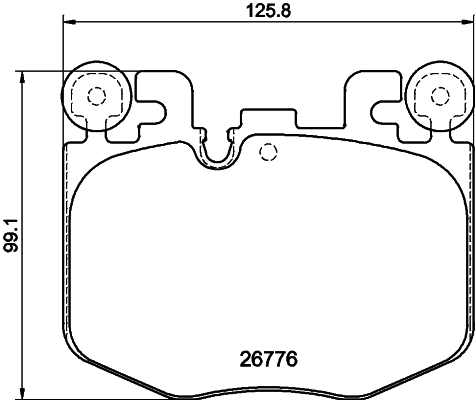 Brake Pad Set, disc brake (T4284)