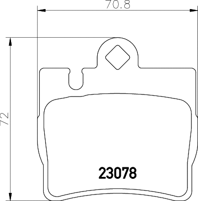 Brake Pad Set, disc brake (T1175)