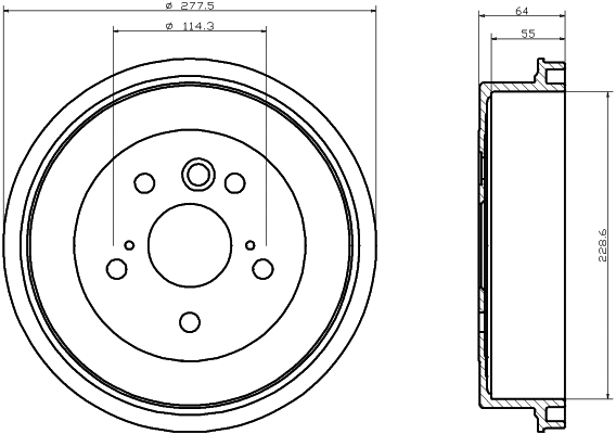 Brake Drum (60405)