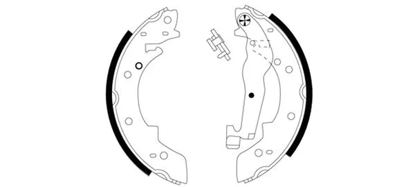 Brake Shoe Set (H8235)