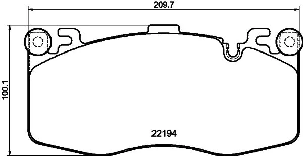 Brake Pad Set, disc brake (T2480)