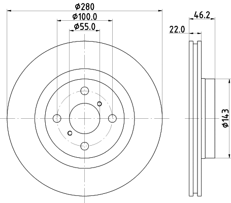 Brake Disc (55876)