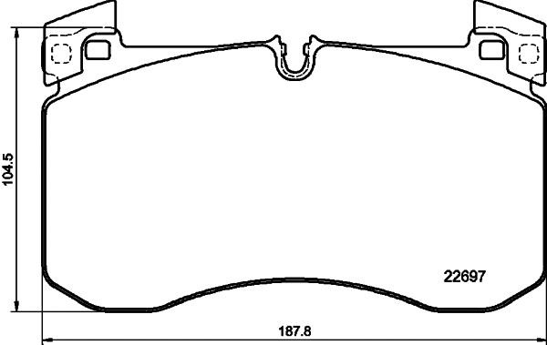 Brake Pad Set, disc brake (T2850)