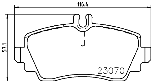 Brake Pad Set, disc brake (T5101)