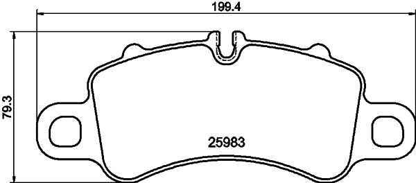 Brake Pad Set, disc brake (T2902)