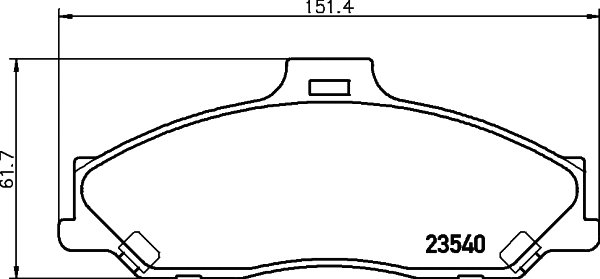 Brake Pad Set, disc brake (T1282)