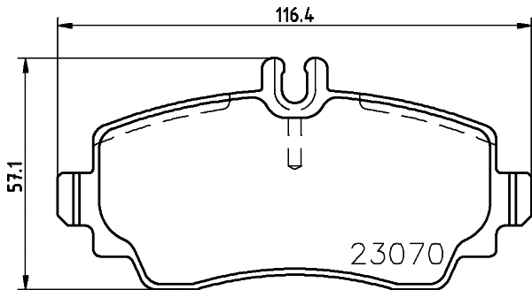 Brake Pad Set, disc brake (T5168)
