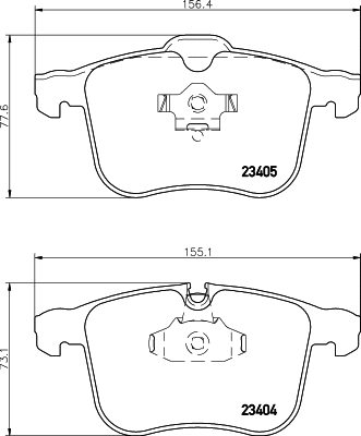 Brake Pad Set, disc brake (T1247)