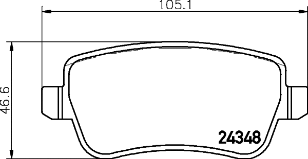 Brake Pad Set, disc brake (T1606)