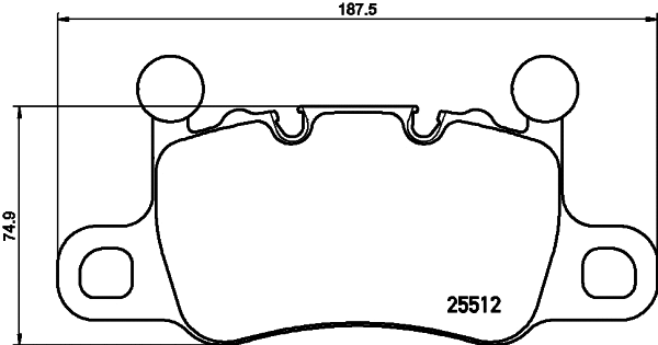 Brake Pad Set, disc brake (T2316)