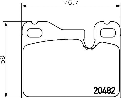 Brake Pad Set, disc brake (T1072)