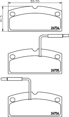 Brake Pad Set, disc brake (T1801)