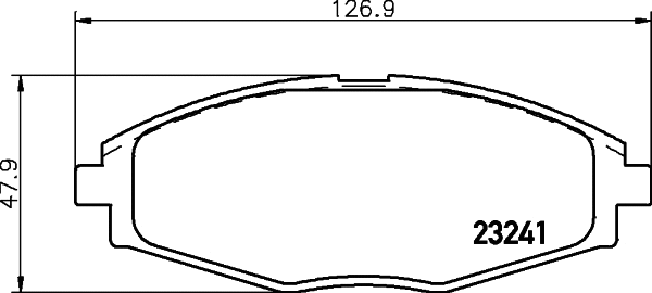 Brake Pad Set, disc brake (T3093)