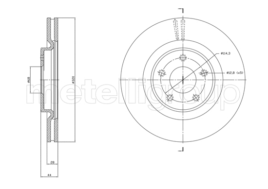 Brake Disc (23-1783C)