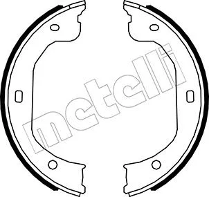 Brake Shoe Set, parking brake (53-0587)