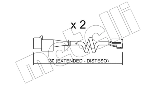 Warning Contact, brake pad wear (SU.225K)