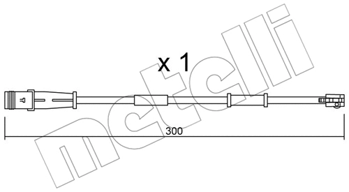 Warning Contact, brake pad wear (SU.320)