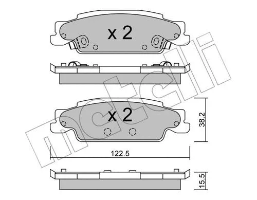 Brake Pad Set, disc brake (22-0700-0)