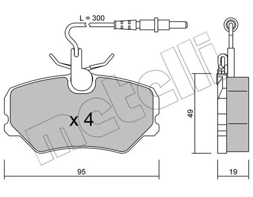 Brake Pad Set, disc brake (22-0099-1)
