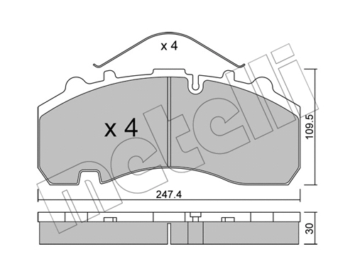 Brake Pad Set, disc brake (22-0596-0)