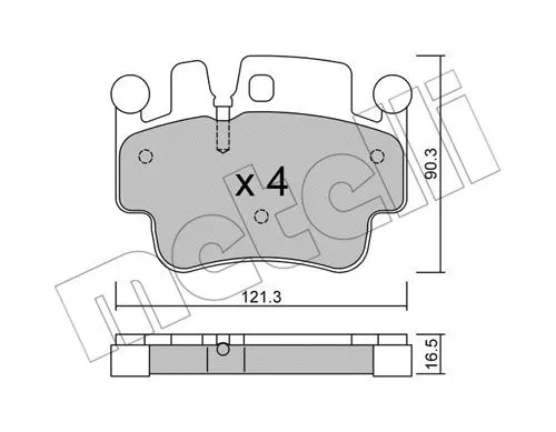 Brake Pad Set, disc brake (22-0657-0)