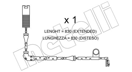 Warning Contact, brake pad wear (SU.327)