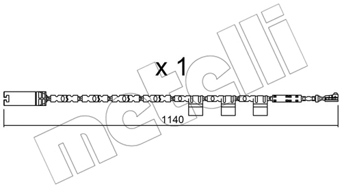 Warning Contact, brake pad wear (SU.325)