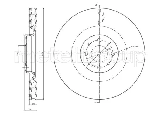 Brake Disc (23-1319C)