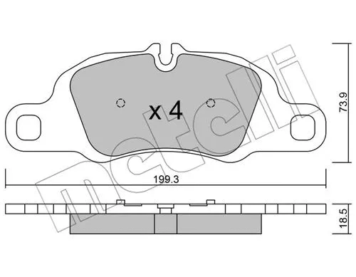 Brake Pad Set, disc brake (22-1027-0)