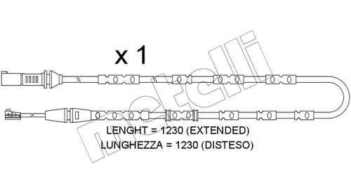 Warning Contact, brake pad wear (SU.371)