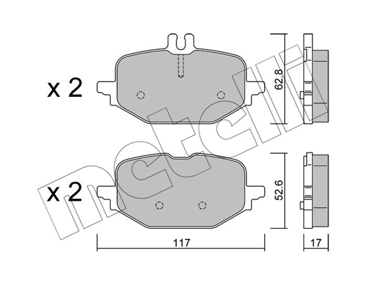 Brake Pad Set, disc brake (22-1359-1)