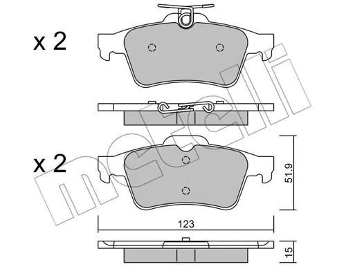 Brake Pad Set, disc brake (22-0337-3)