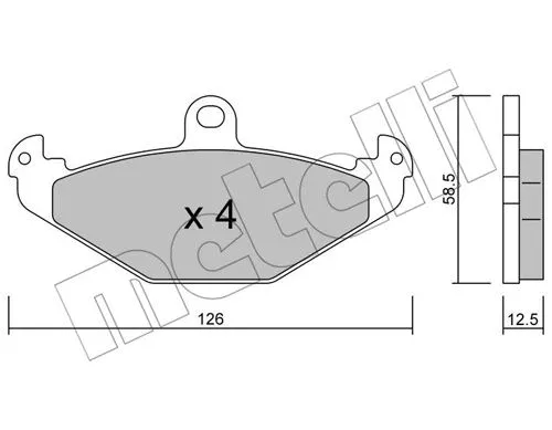 Brake Pad Set, disc brake (22-0165-1)