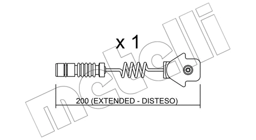 Warning Contact, brake pad wear (SU.012)