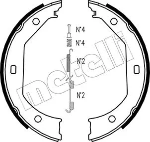Brake Shoe Set, parking brake (53-0017K)