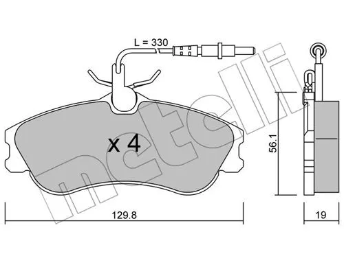 Brake Pad Set, disc brake (22-0217-0)