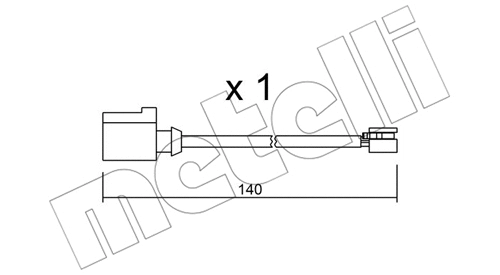 Warning Contact, brake pad wear (SU.274)