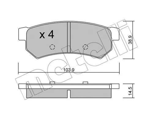 Brake Pad Set, disc brake (22-0846-0)