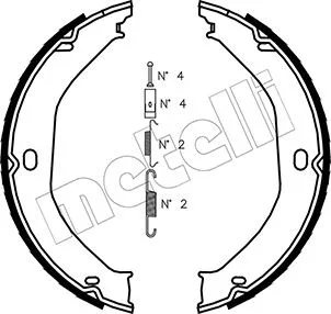 Brake Shoe Set, parking brake (53-0360K)