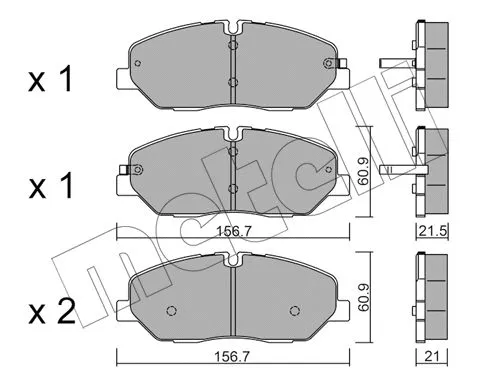 Brake Pad Set, disc brake (22-1094-0)