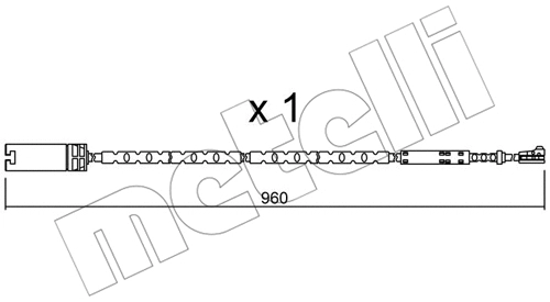 Warning Contact, brake pad wear (SU.281)